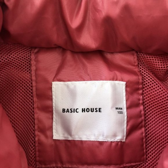 Basic House Jacket Hooded Man 100 Pink Hoodie Regular Fit Size 100 - Picture 7 of 16